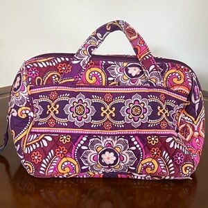 Vera Bradley Paisley Lunch Bag Burgundy/Yellow/Orange